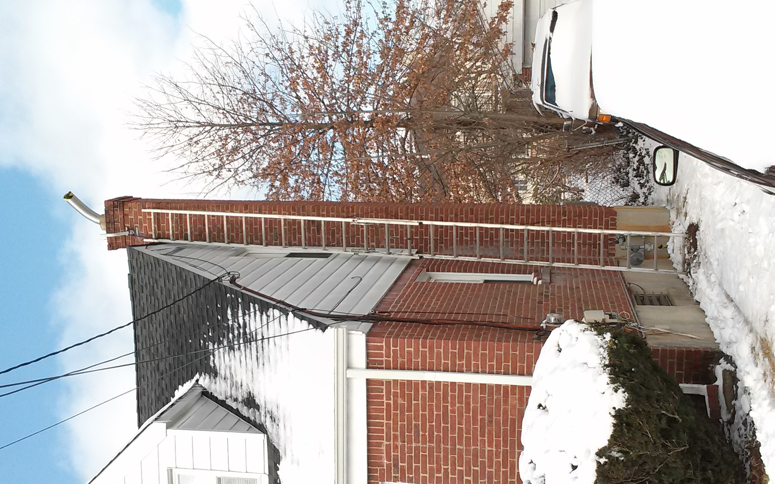 Stainless steel chimney liner installation in West Hampton, NY